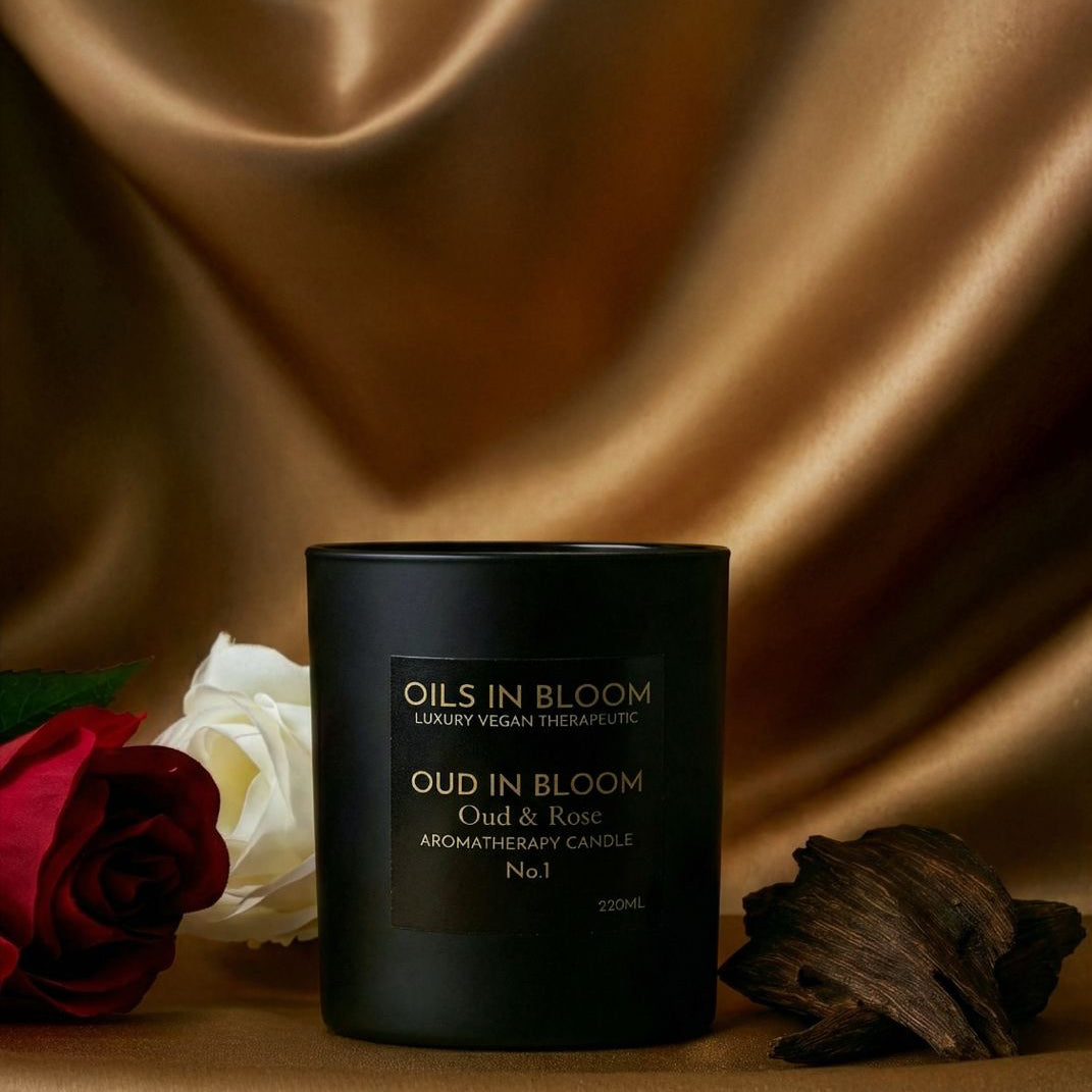 Oud & Rose Aromatherapy Candle 220g